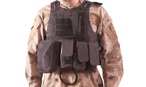 CHALECO PLATE CARRIER NEGRO DELTA TACTICS V07