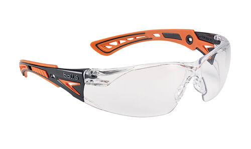 GAFAS BOLLE RUSH+ PC TRANSPARENTE NARANJA