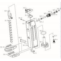 Repuesto HFC goma junta para cargador HGA-166 M3 R10#4015